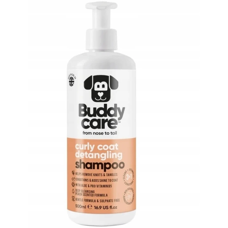 Champú Buddy Care para perros Desenredar el pelo rizado ...