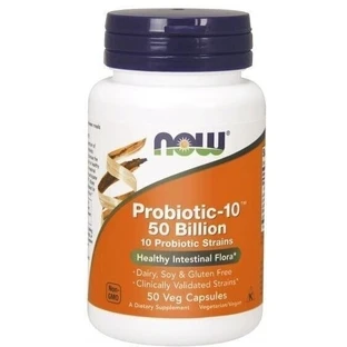 NOW FOODS PROBIOTIC-10 50 Bilion 50 gélules.