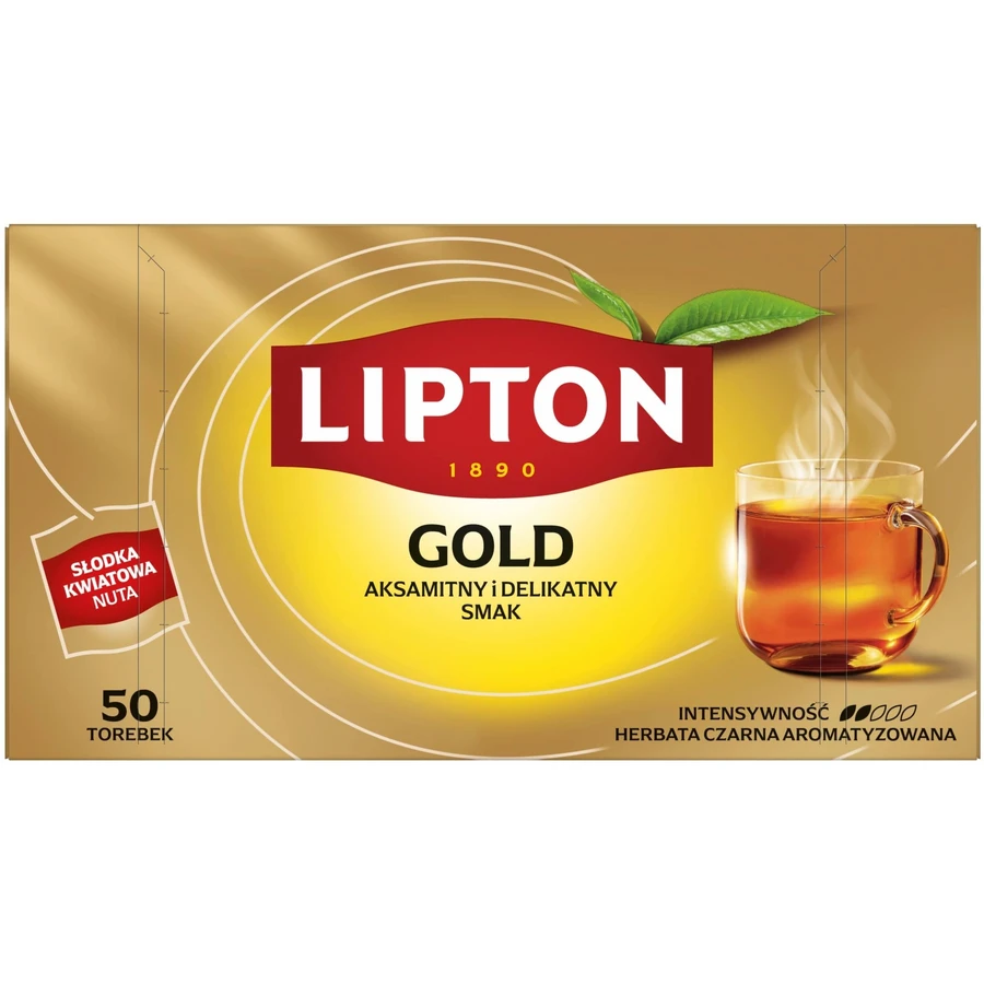 Lipton GOLD zwarte thee 50 zakjes