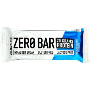BioTech USA Zero Bar Barrita proteica de chocolate y coco 50 g