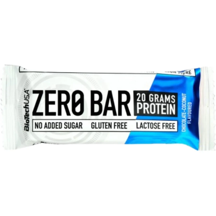 BioTech USA Zero Bar Barrita proteica de chocolate y coco 50 g