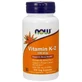NOW FOODS Vitamine K-2 100 mcg + Alfalfa 300 mg 100 capsules.