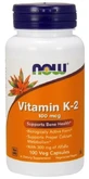 NOW FOODS Vitamina K-2 100 mcg + Lucernă 300 mg 100 capsule