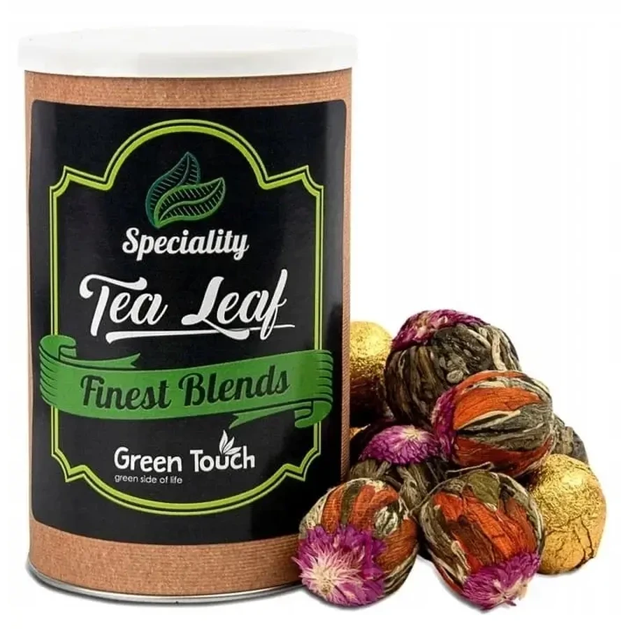 Green Touch Flowering Tea Set of 10 pieces.
