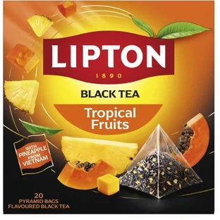 Lipton Tropical Fruits schwarzer Tee tropische Früchte 20 ...