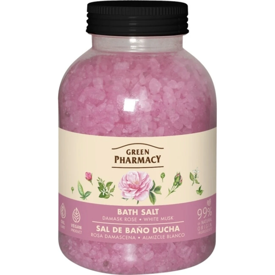 Green Pharmacy Damaszener Rose und weißes Badesalz ...