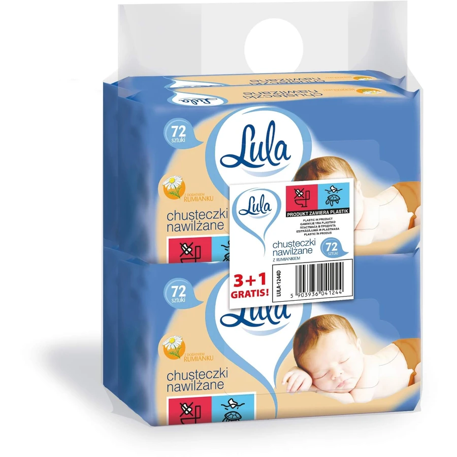STELLA Lula moisturizing wipes with chamomile 3 x 72 ...