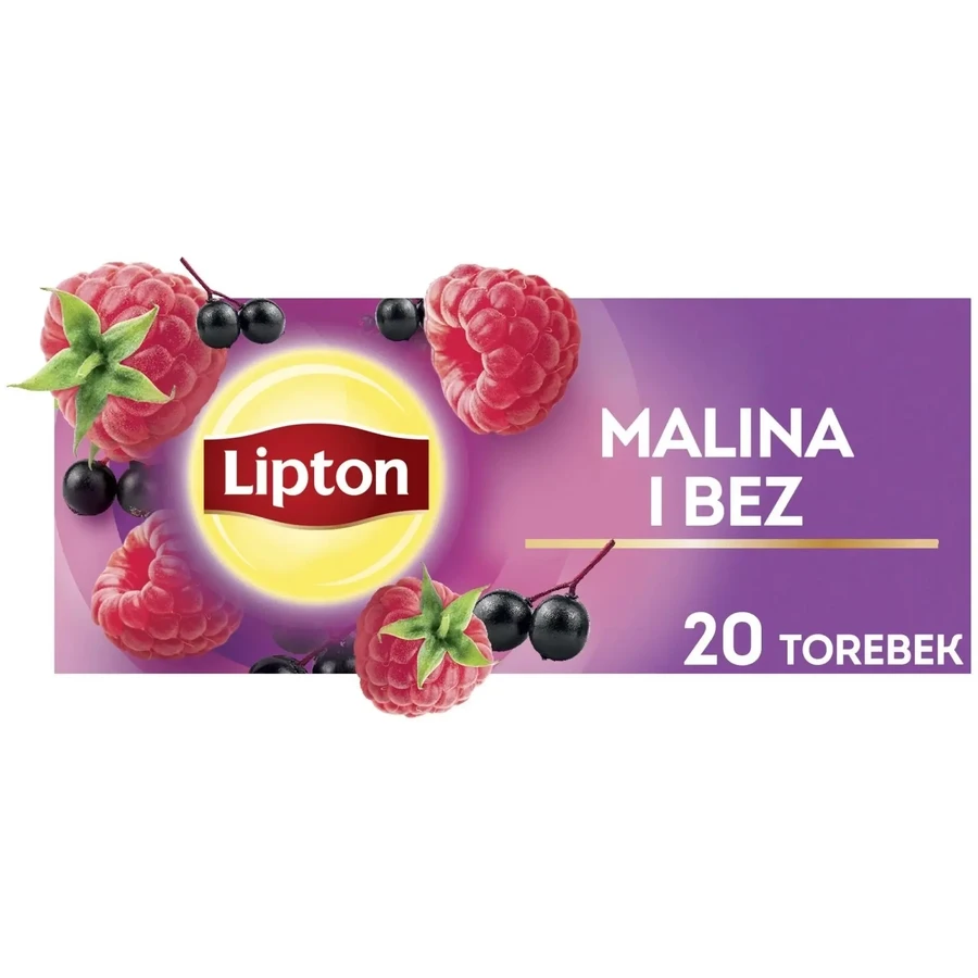 Lipton Raspberry Elderberry ceai de fructe 20 pliculețe