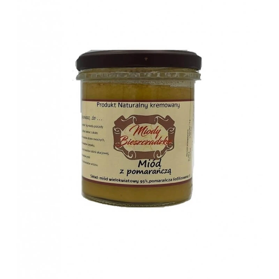 Miody Bieszczadzkie Miel con naranja 400 g