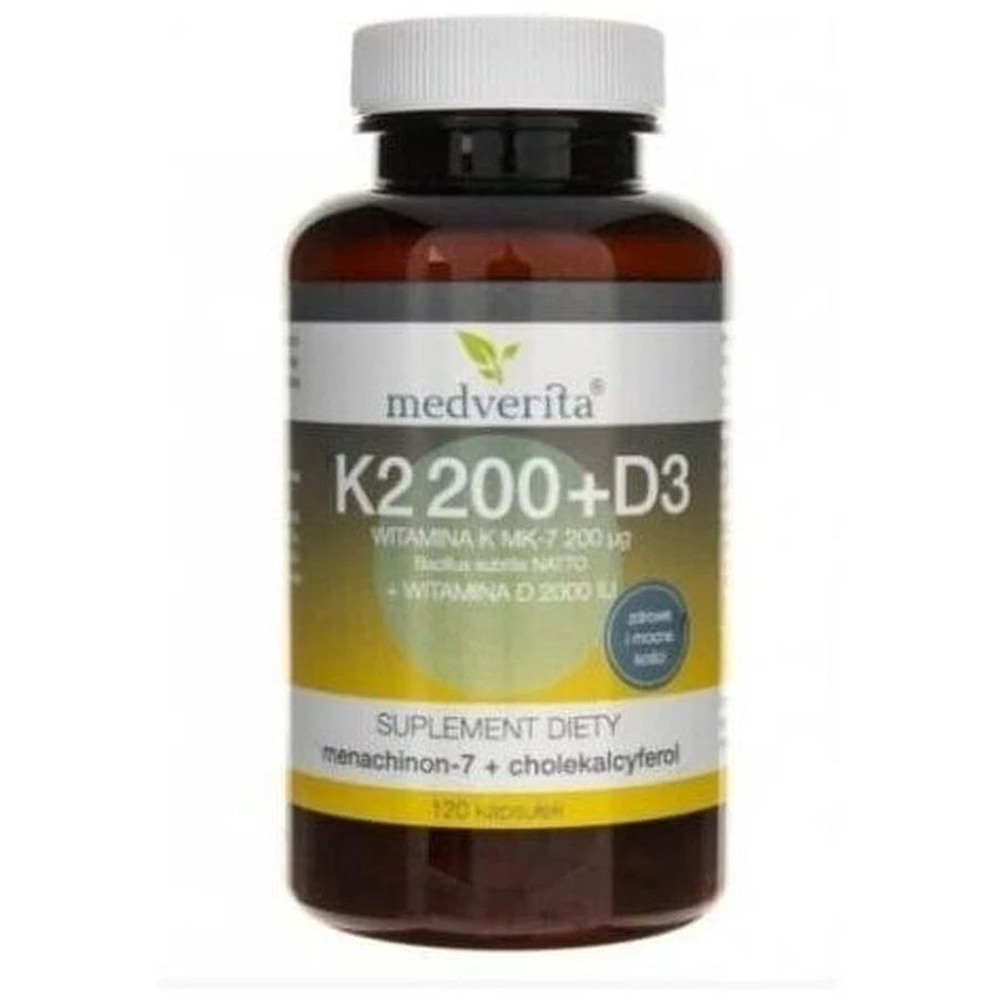 Medverita Vitamin K2 200 + D3 120 Kapseln