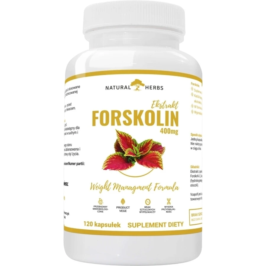 Altopharma Forskolin Ortiga india 400 mg 120 cápsulas.