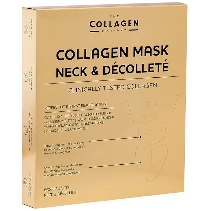 The Collagen Company Maschere al collagene per collo e decolleté, 5 ...