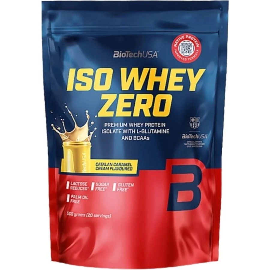 BioTech USA Iso Whey Zero Catalaanse Karamelcrème 454 g