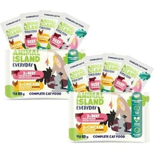 Animal Island Everyday Cat Sachets con Pollo y ...