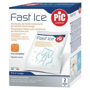 PIC Fast Ice pack de refroidissement 14x18cm jetable 2 pièces