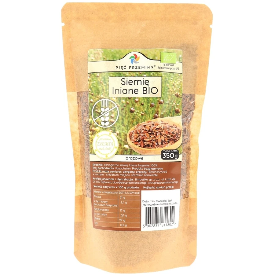 Five Transformations Bruin Lijnzaad BIO 350 g