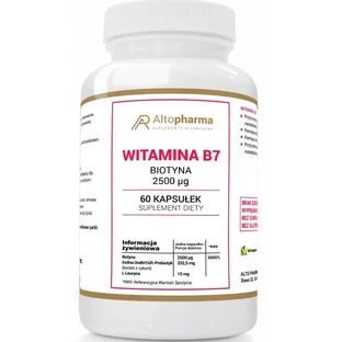 Altopharma Vitamin B7 Biotin 2500 mcg 60 capsules