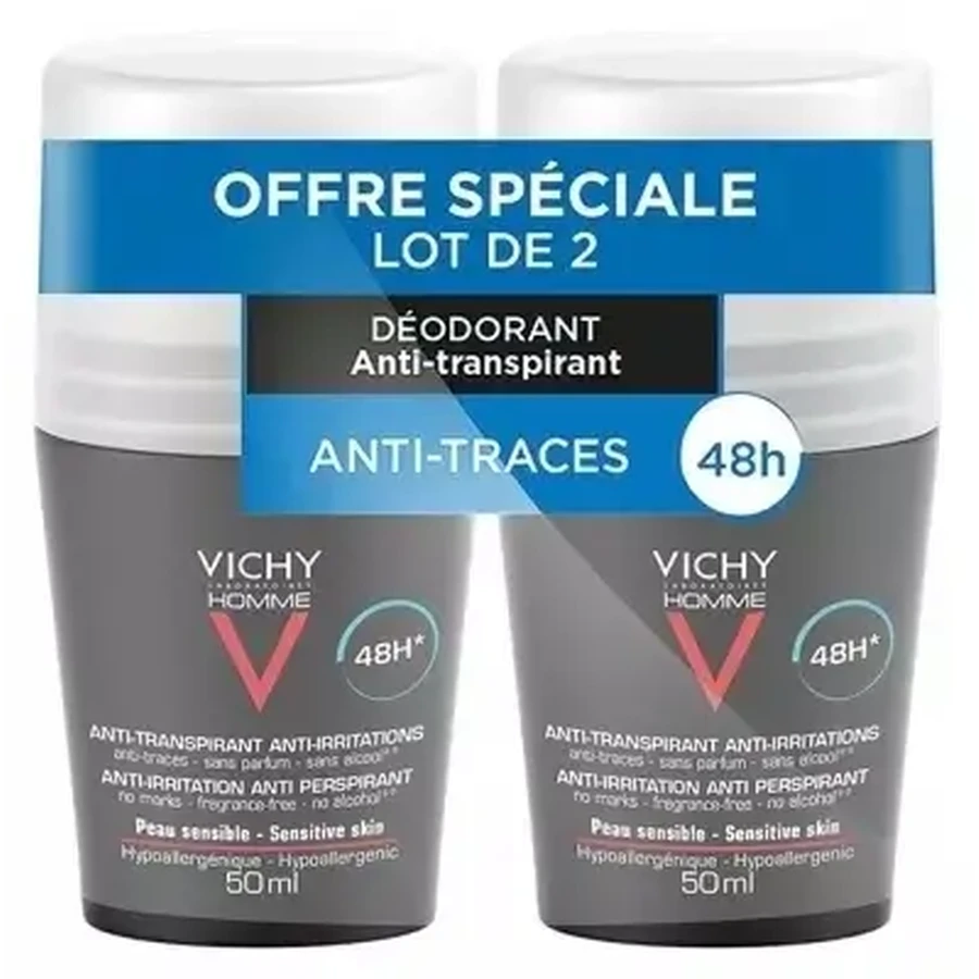 VICHY HOMME Antiperspirant 2x50 ml
