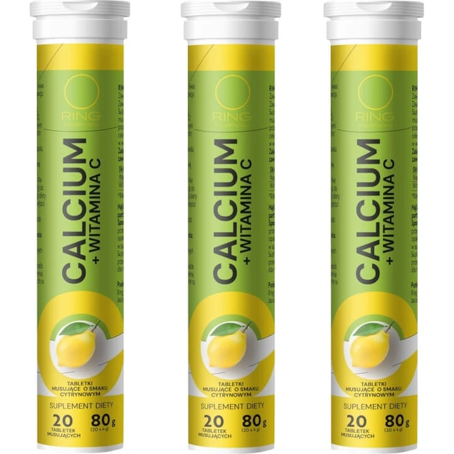 Ring Calcium + Vitamine C 20 bruistabletten Multi-pack x ...