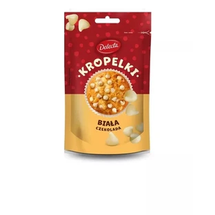 Delecta Kropelki Witte chocolade 80 g