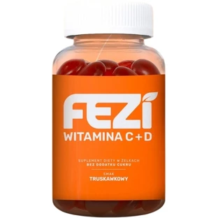 FEZI Vitamina C + D Caramelos de goma sabor fresa sin azúcar ...