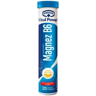 Krüger Vital Power Magnesium + B6 Zitronengeschmack 60 Tabletten ...