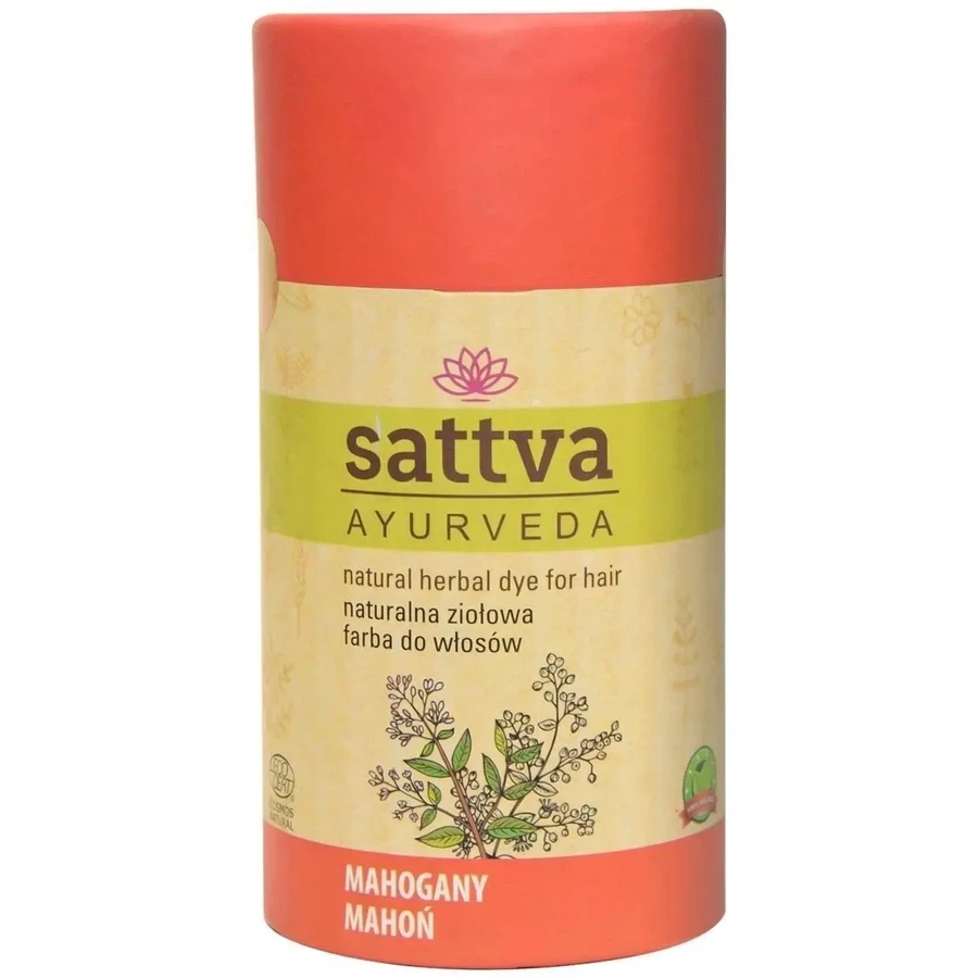 Sattva Naturalna ziołowa farba do włosów Mahoń 150 g: ceny i cechy