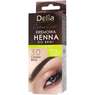 DELIA HENNA crema para cejas 3.0 Marrón oscuro con aceite ...