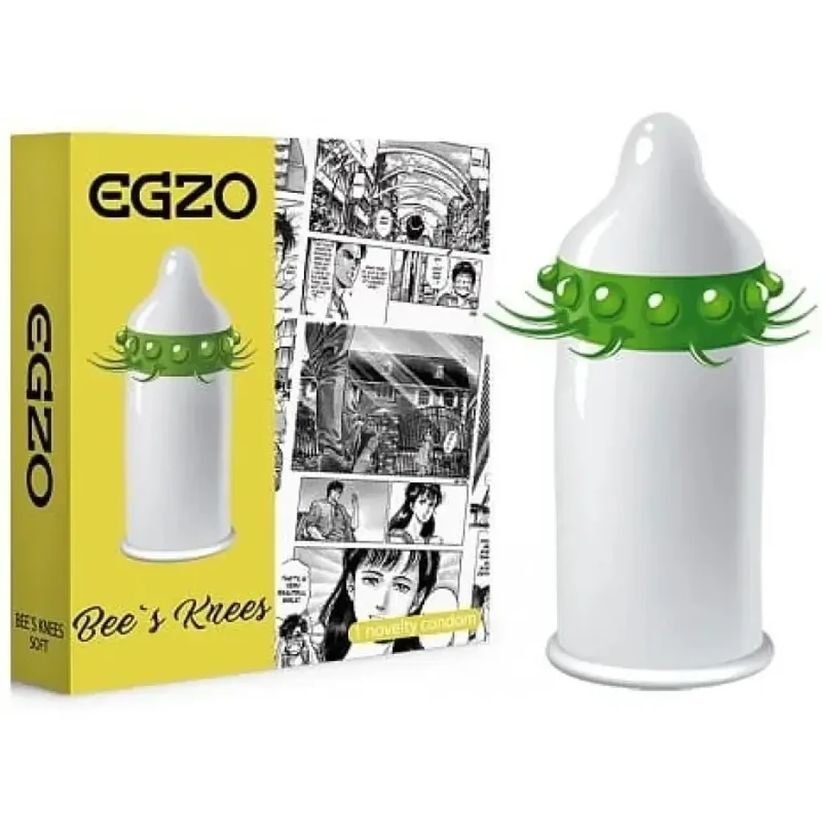 Preservativo Egzo Bee's Knees con pinchos acariciadores Soft 1 ...