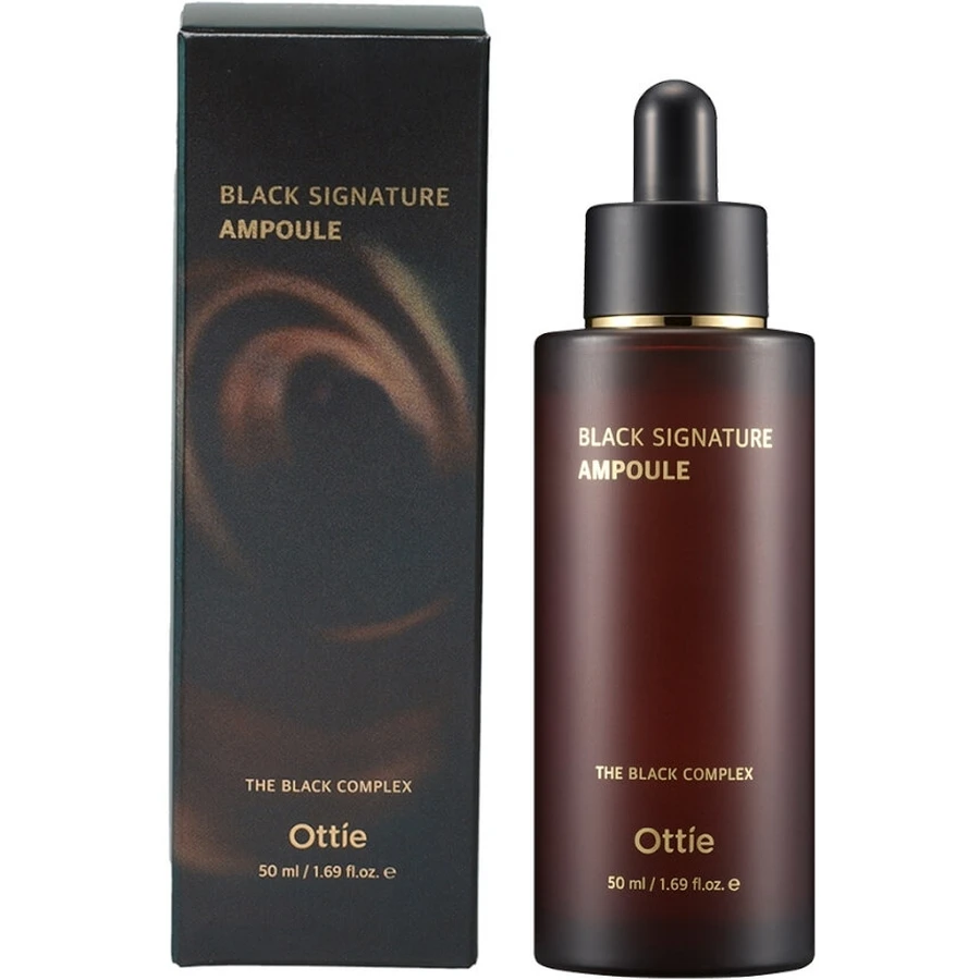 OTTIE Black Signature Snail Mucus Facial Ampoule ...