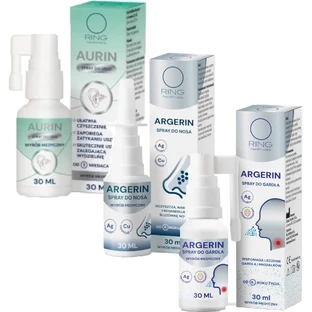 Ring Aurin Ear Spray 30 ml + Ring Argerin Nasal Spray ...