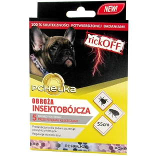 Collar insecticida antipulgas Tick Off para perro 55cm 1 pieza.