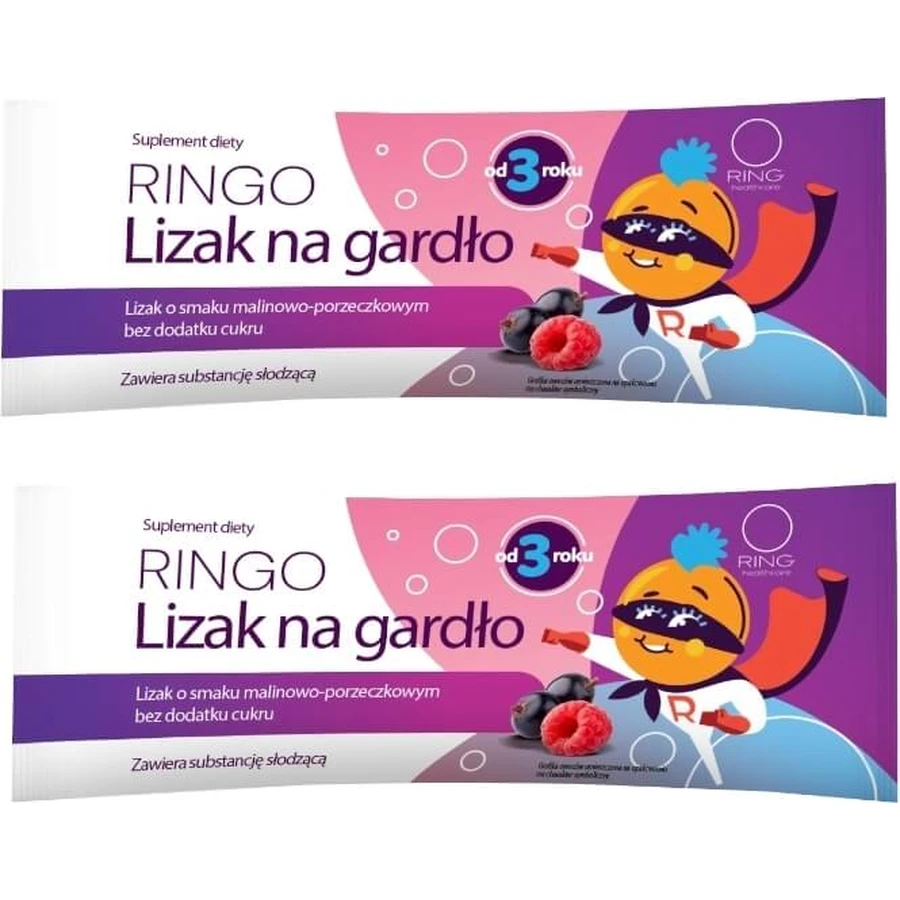 Ringo Throat Lollipop mit Himbeer- und Johannisbeergeschmack ohne ...