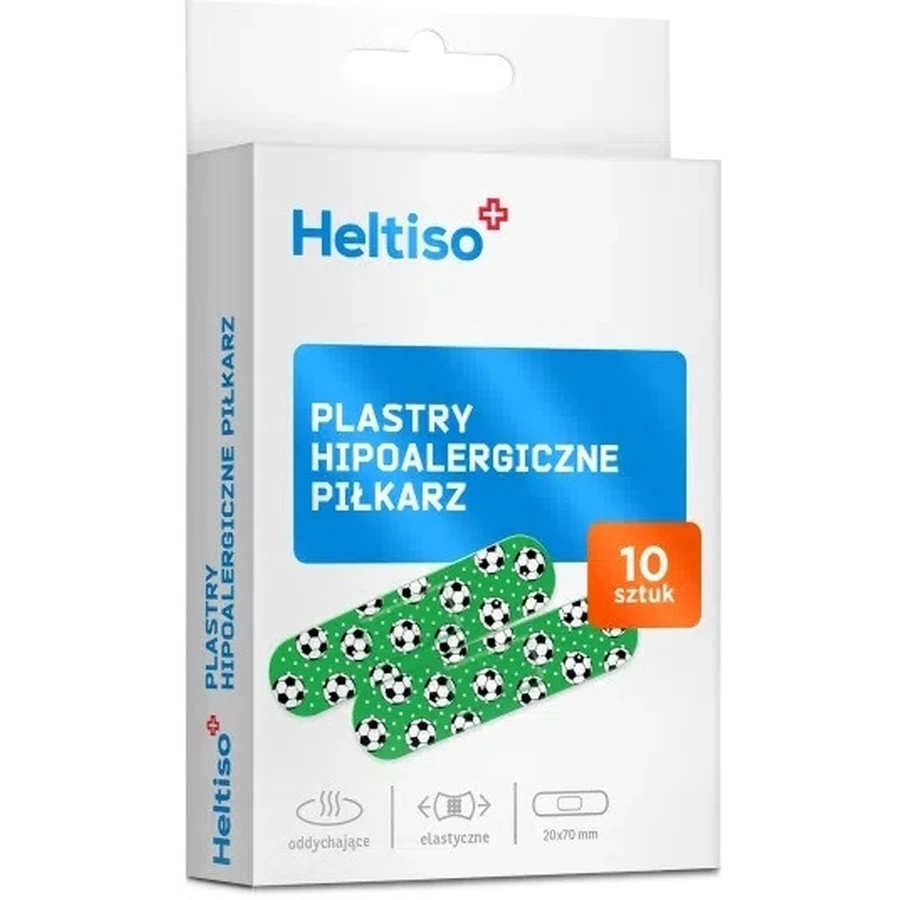 Heltiso hypoallergene voetballerspleisters 10 stuks
