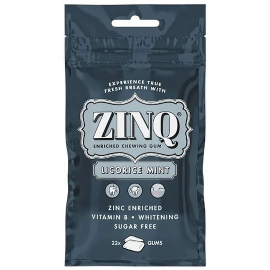 Zinq Licorice Mint Chewing Gum 22 pcs.