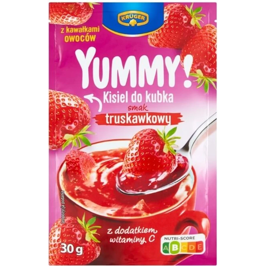Kruger ¡Qué rico! Cup kisel sabor fresa 30g