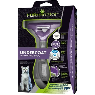Brosse FURminator pour chats à poils courts L