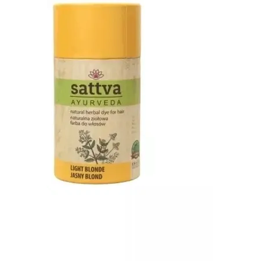 Sattva Naturalna ziołowa farba do włosów Jasny blond 150 g: ceny i cechy