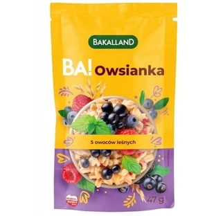 Bakalland Ba ! Flocons d'avoine instantanés 5 fruits des bois 47 g