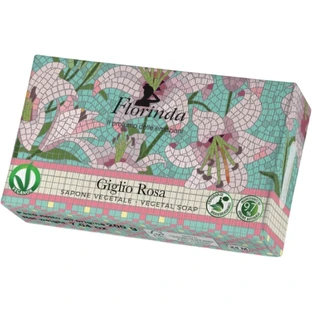 FLORINDA Natural Mosaic Italian Pink Lily Soap 200 g