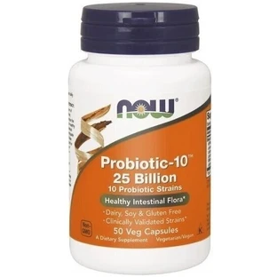 NOW FOODS Probiotic-10 25 Billion 50 capsules.