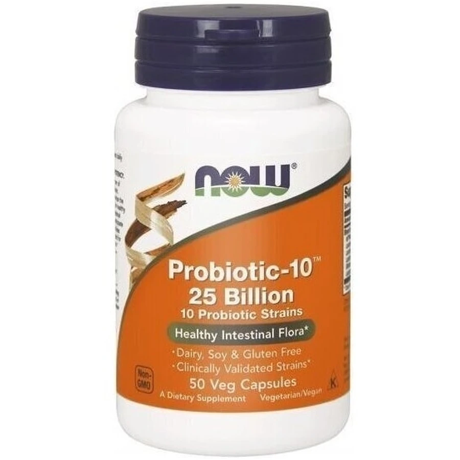 NOW FOODS Probiotic-10 25 Billion 50 capsules.