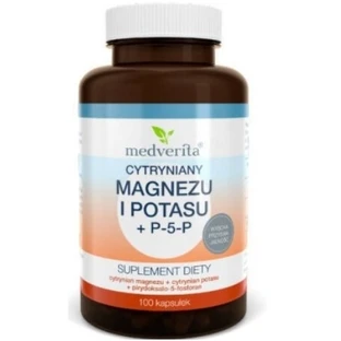 Medverita Magnesio + Potasio + P-5-P 100 cápsulas