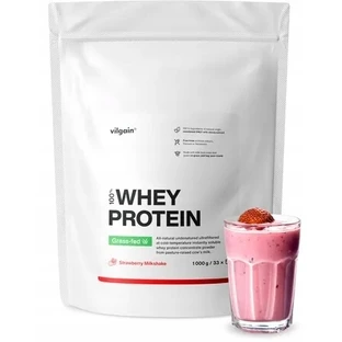 Vilgain Grass-Fed Whey Protein Milkshake à la fraise ...
