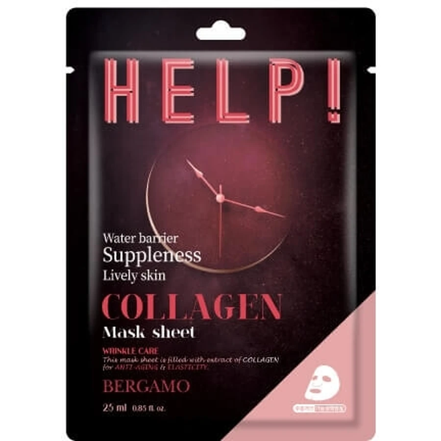 BERGAMO HELP ! Feuille de masque élastifiant au collagène ...