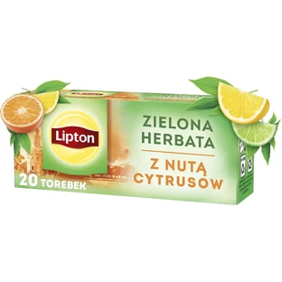 Lipton Grüner Tee mit einem Hauch von Zitrusfrüchten 20 Beutel