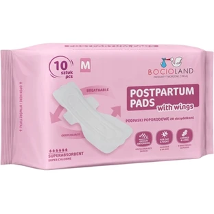 Bocioland Serviettes post-partum très absorbantes 10 pcs. M