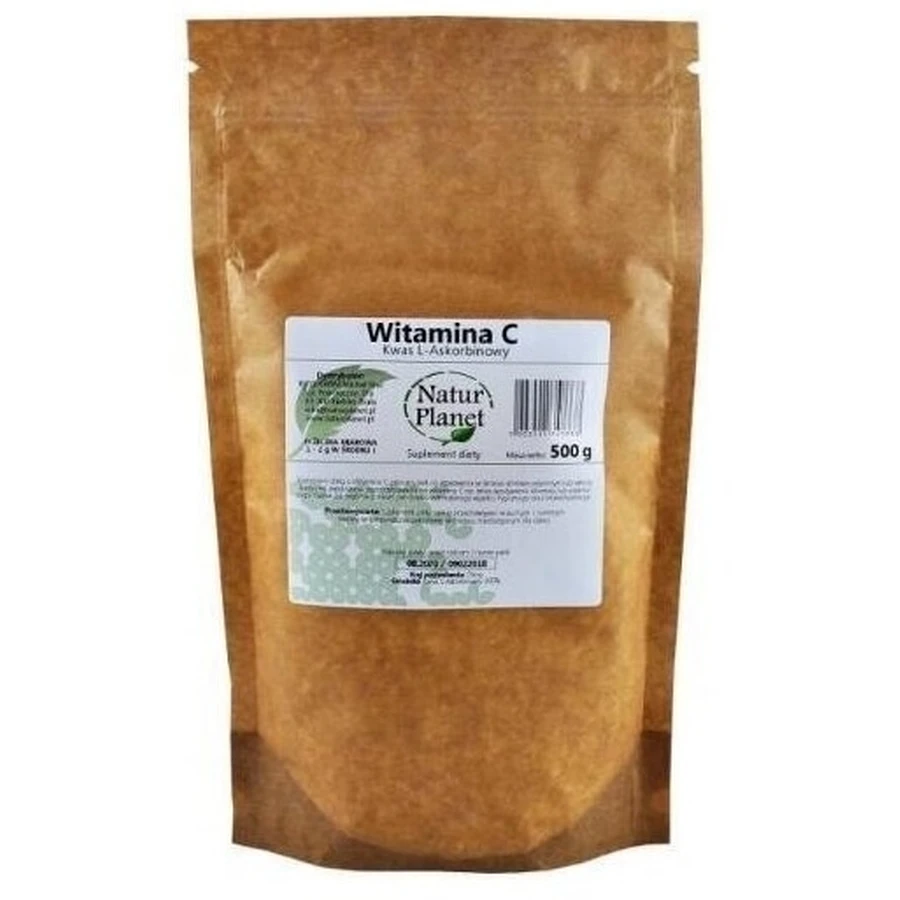 Vitamin C L-Ascorbic Acid NaturPlanet powder 500 g