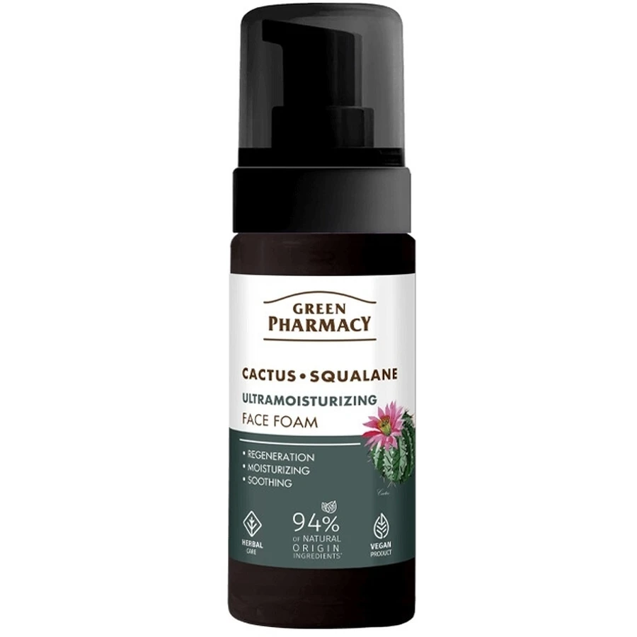Grüne Apotheke Schäumende Reinigungsmittel Kaktus, Squalan 150 ml