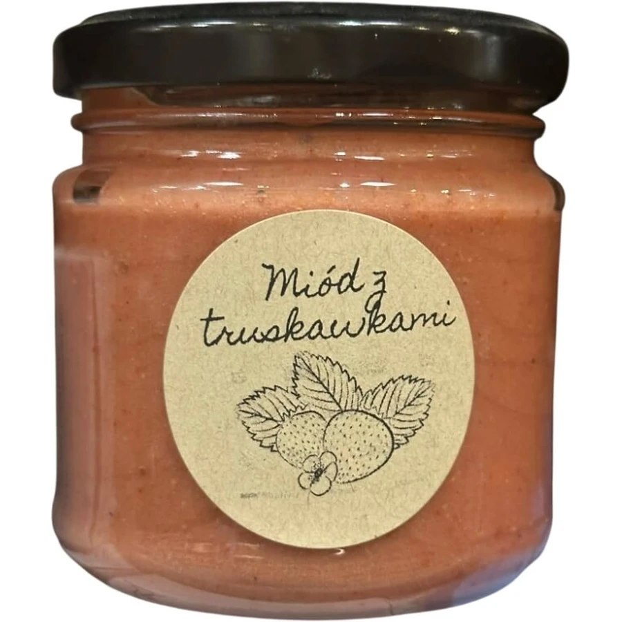 Dworskie miody Honig mit Erdbeeren 250 g